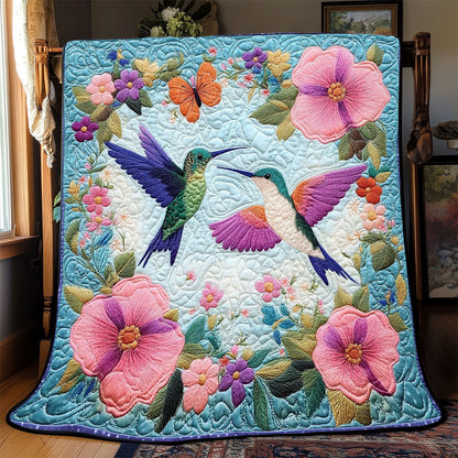 Couple Hummingbird WX2401013CL Quilt