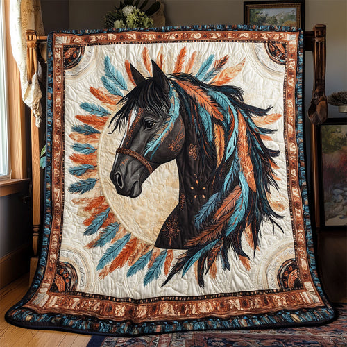 Native American Horse WX1802021CL Quilt