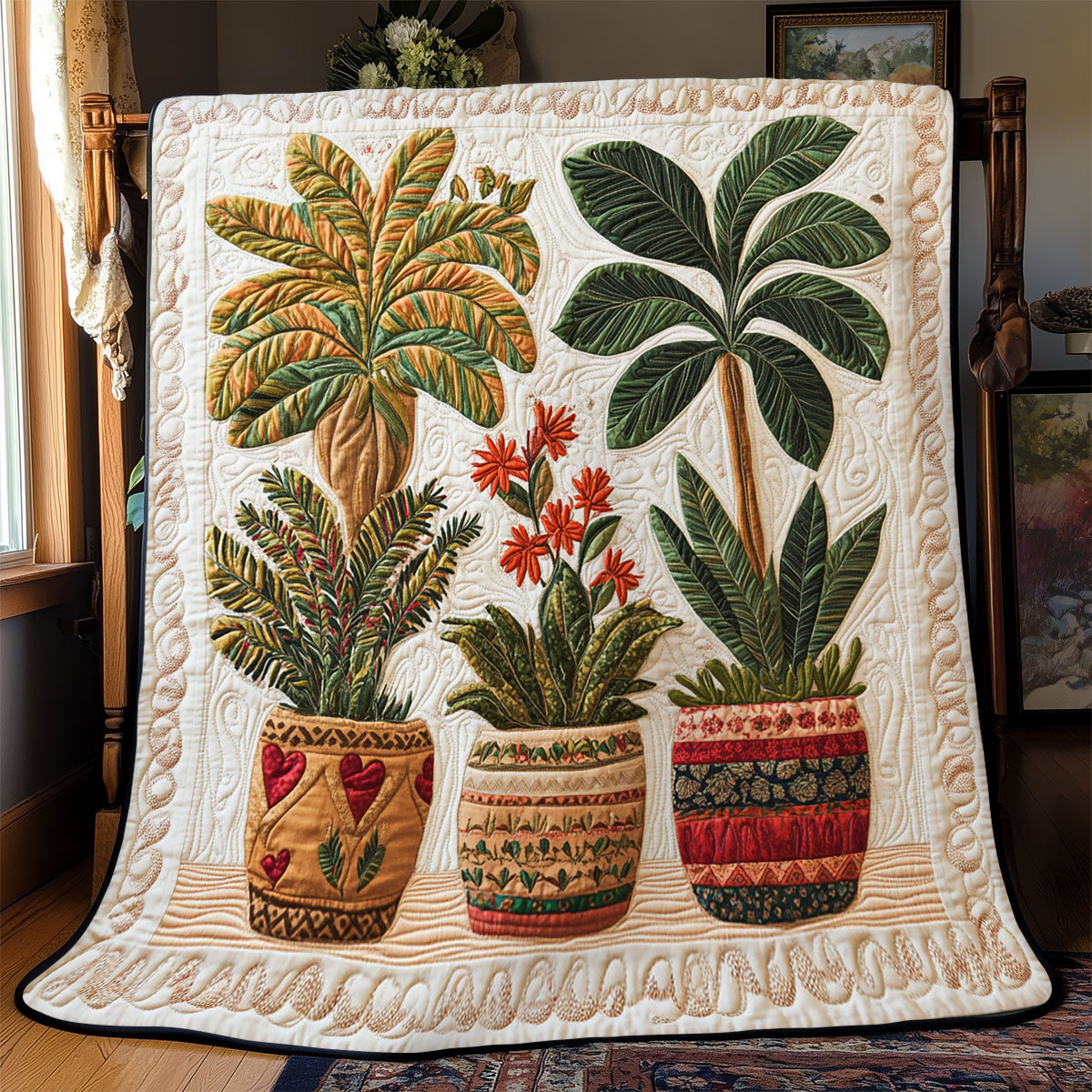 Boho Plant WJ2002004CL Quilt