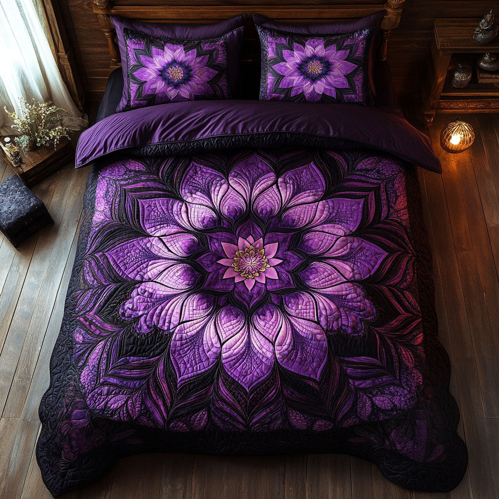 Purple Bloom WX0701084CL Duvet Cover Set