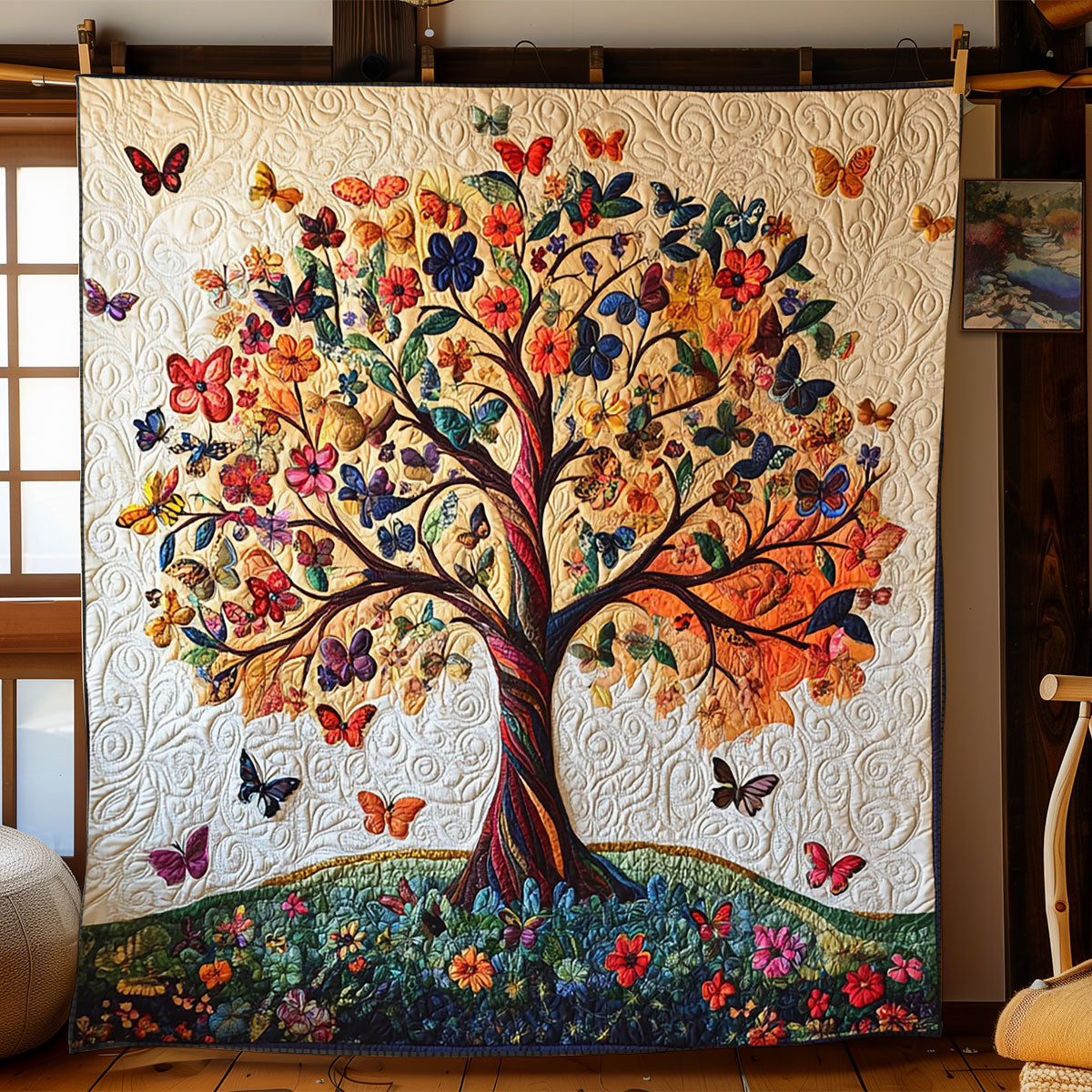 Butterfly Tree Of Life WJ1601003CL Quilt