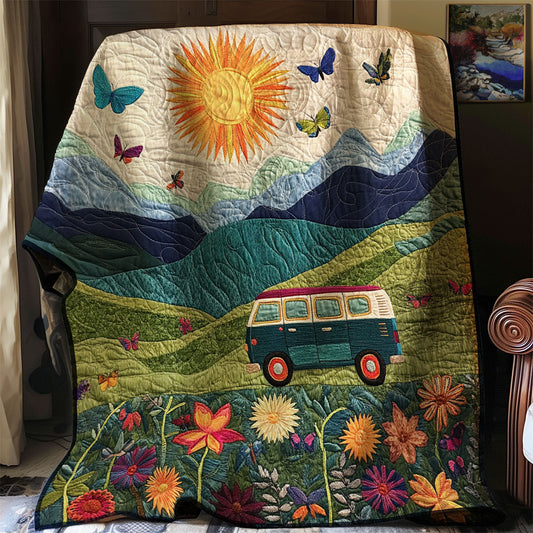 Road Trip Blooms WJ1501022CL Quilt