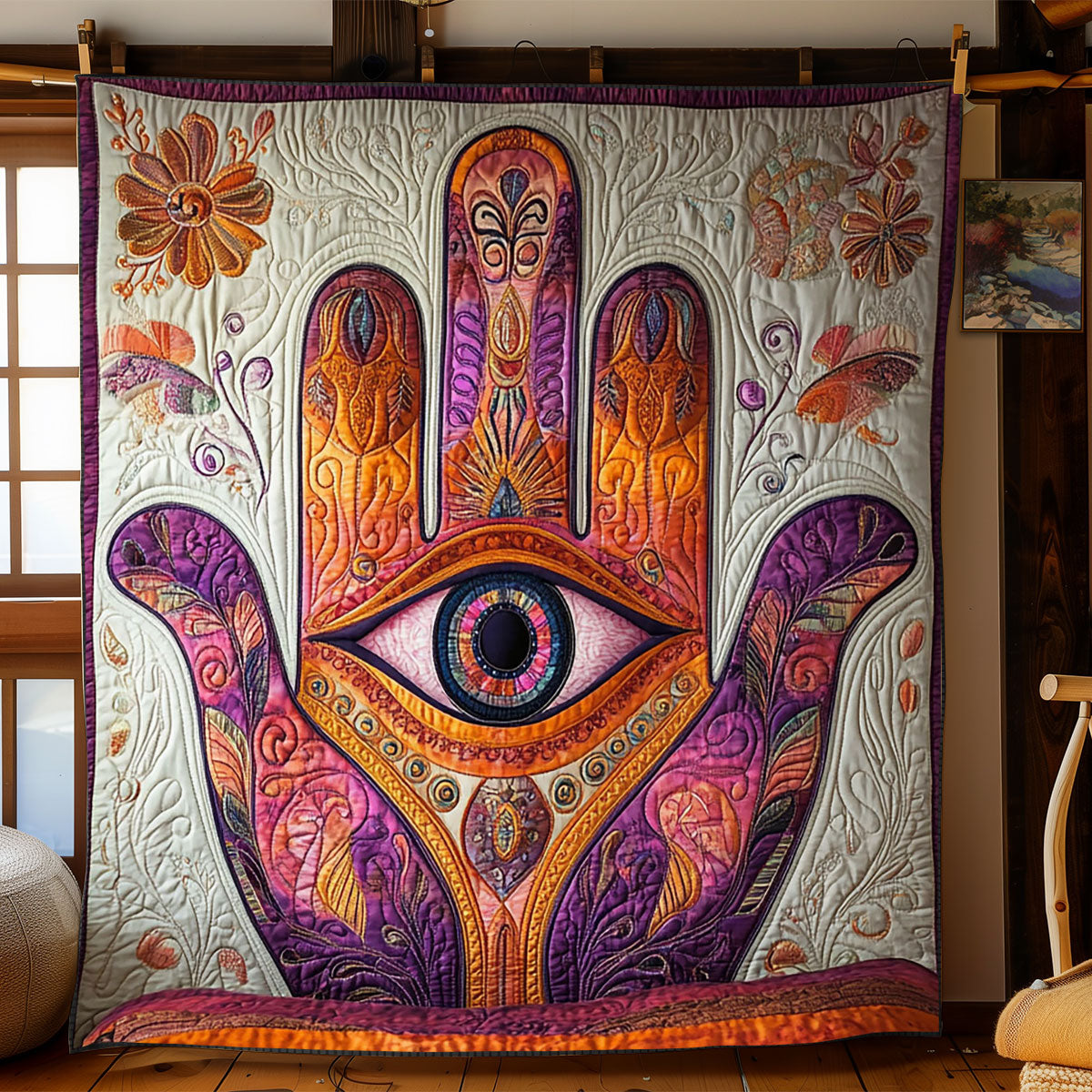 Sacred Hamsa WJ2101022CL Quilt