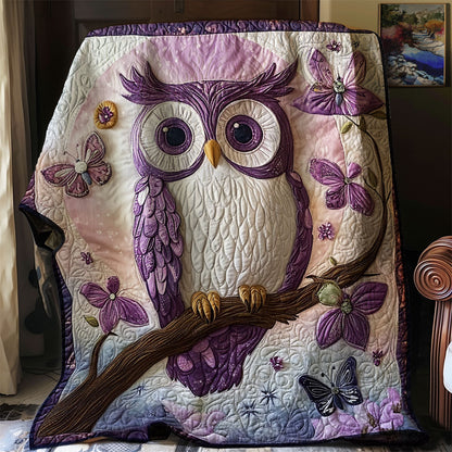 Enchanted Violet Owl WJ1701008CL Quilt