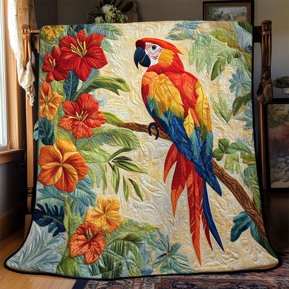 Scarlet Macaw Haven WJ0302025CL Quilt