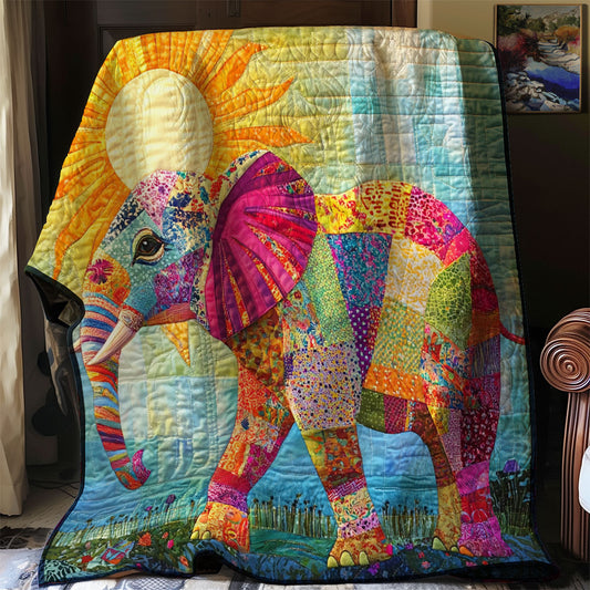 Boho Patchwork Elephant WJ0503002CL Quilt