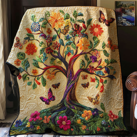 Butterfly Tree Of Life WJ1501002CL Quilt