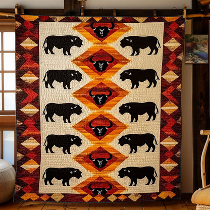 Bison Native American WJ1701003CL Quilt