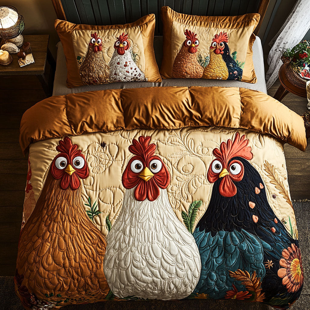 Funny Chicken WJ1303039CL Duvet Cover Set