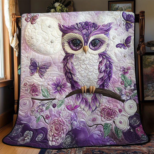 Enchanted Violet Owl WJ1001012CL Quilt