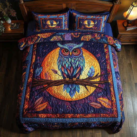 Vibrant Owl WX1001082CL Duvet Cover Set