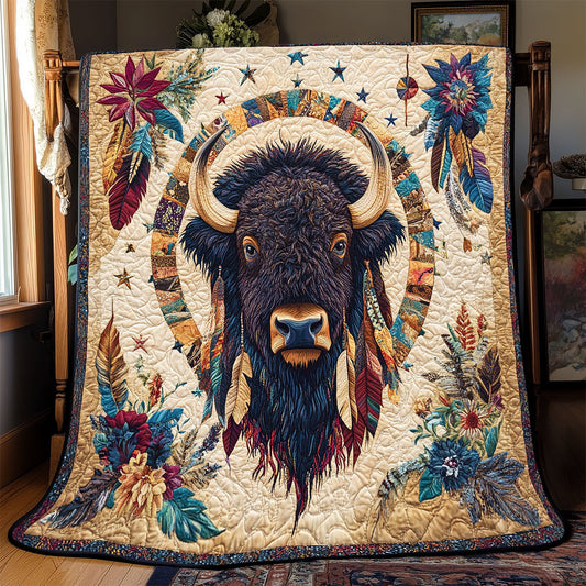 Native American Bison WX2402085CL Quilt