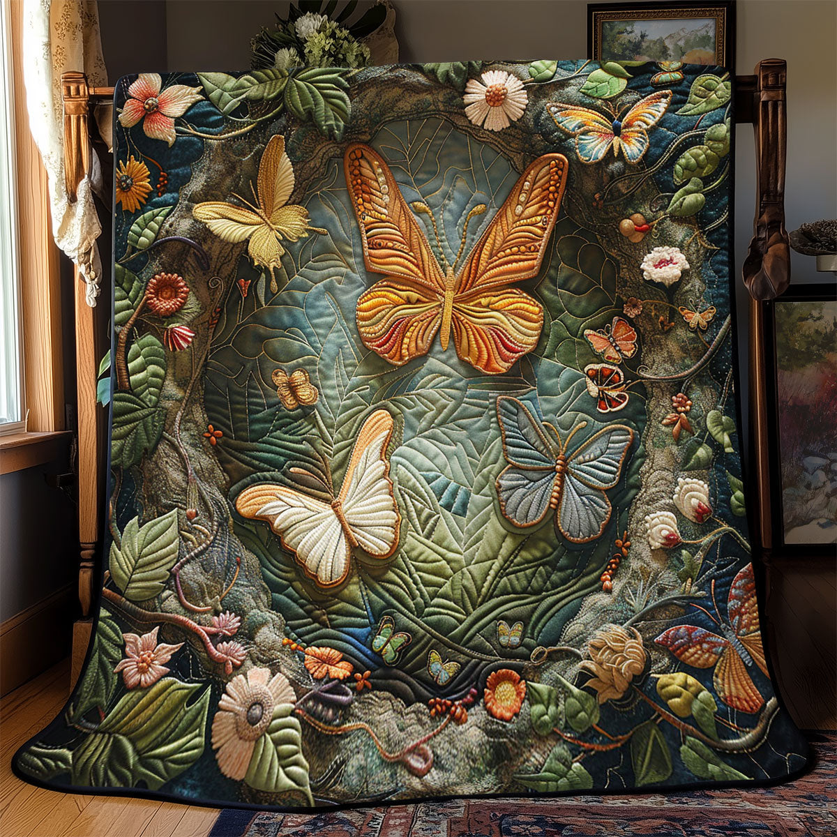 Enchanted Butterfly Forest WJ0502003CL Quilt