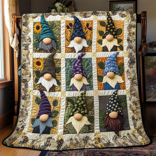 Sunflower Gnome WJ0301022CL Quilt