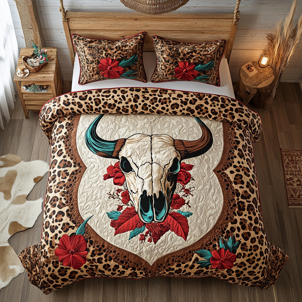 Bull Skull WX1702003CL Duvet Cover Set