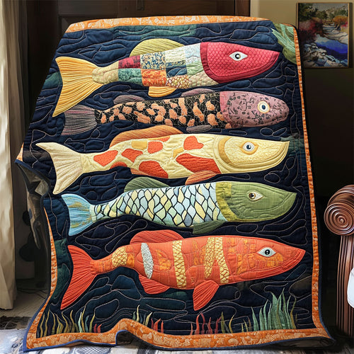 Vibrant Fish WX1801063CL Quilt