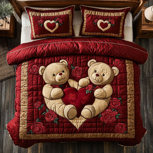 Teddy Bear Valentine WX0601081CL Duvet Cover Set