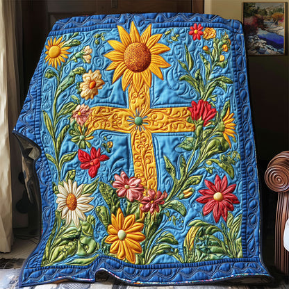 Cross Sunflower WX1601022CL Quilt