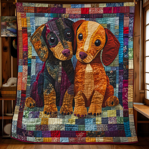 Adorable Dachshund WX0301003CL Quilt