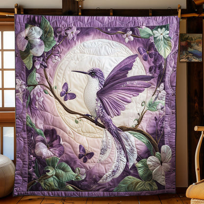 Purple Hummingbird WJ0701015CL Quilt