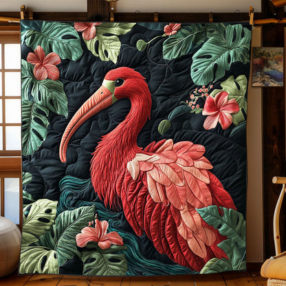 Tropical Scarlet Ibis WJ2102020CL Quilt