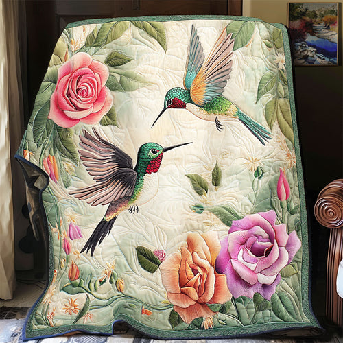 Floral Hummingbird WX1801025CL Quilt