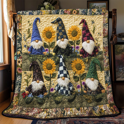 Sunflower Gnome WJ0401021CL Quilt