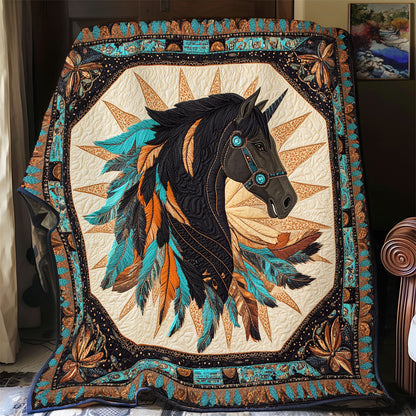 Native American Horse WX1802020CL Quilt