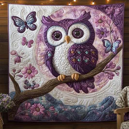 Enchanted Violet Owl WJ1801011CL Quilt