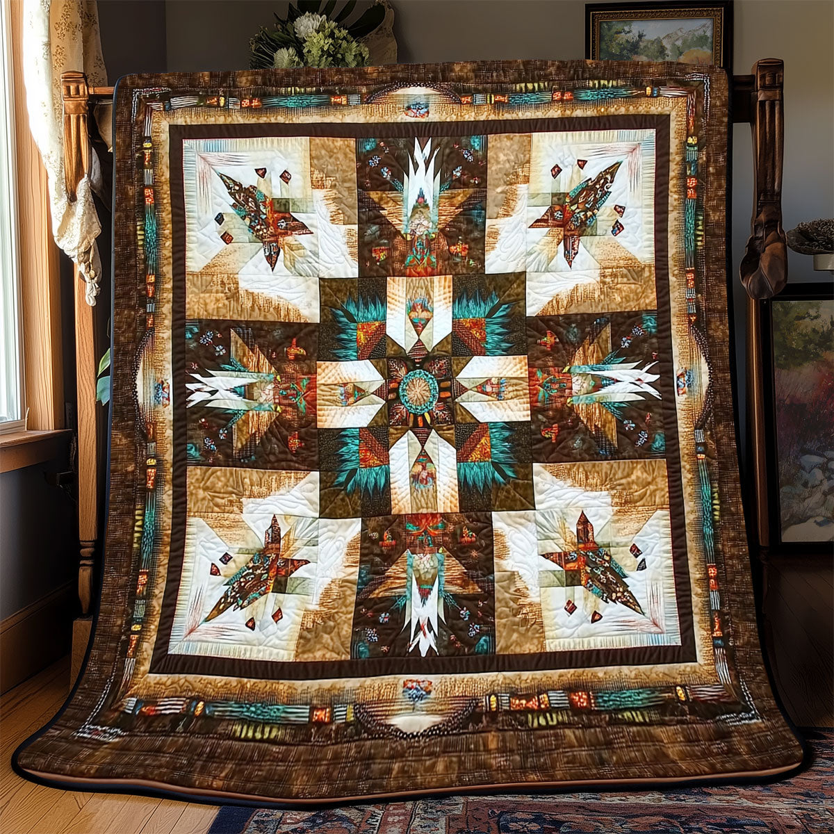 Native American Pattern WX2301016CL Quilt