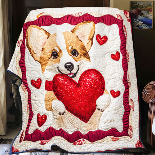 Corgi Valentine WX0701013CL Quilt