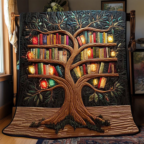 Book Tree WX0701009CL Quilt