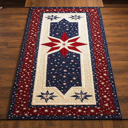 Patriotic Star WJ1103050CL Quilted Table Runner