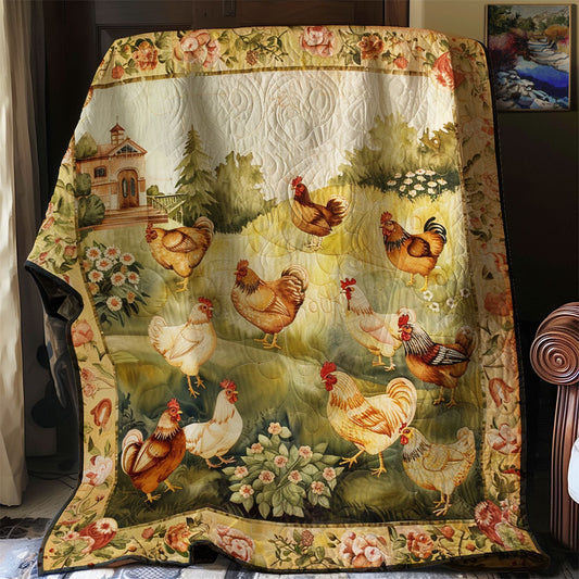 Chicken Yard WJ2201007CL Quilt