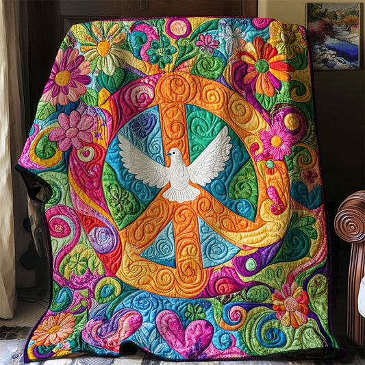 Hippie Peace Dove WJ0502005CL Quilt