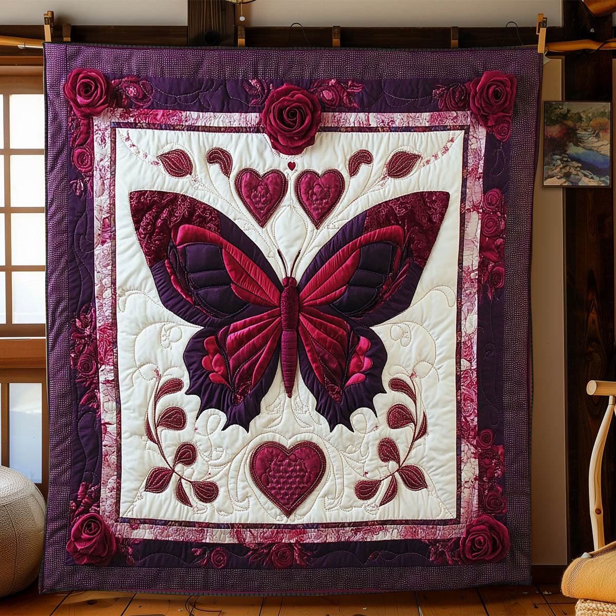 Butterfly Embrace WJ1902005CL Quilt