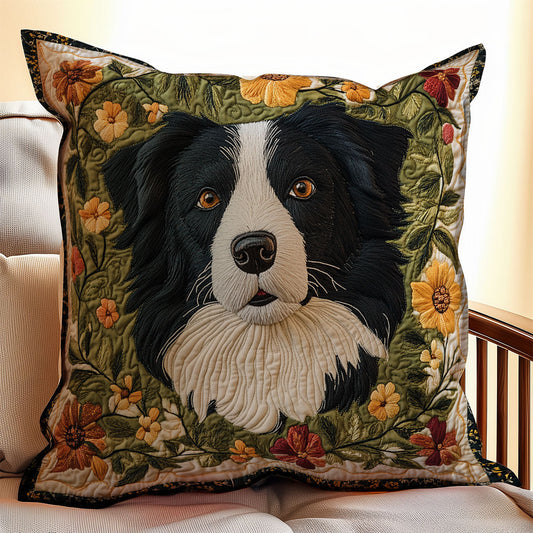 Adorable Border Collie WX1802114CL Quilt Pillow Case