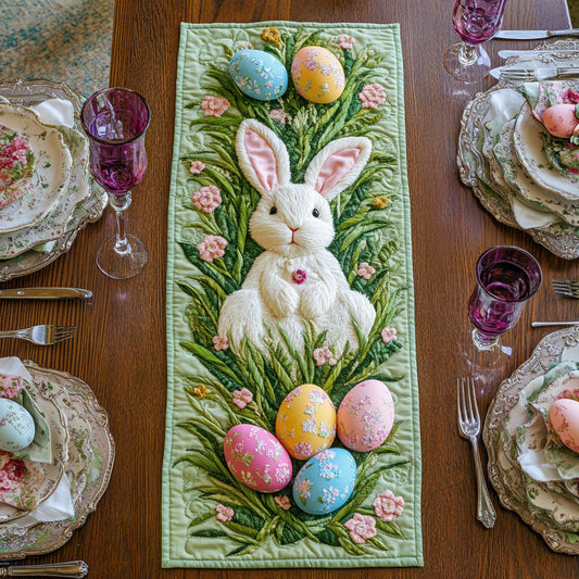 Adorable Bunny WX2802170CL Quilted Table Runner