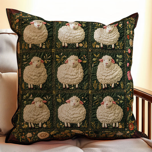 Adorable Lamb WX1802118CL Quilt Pillow Case