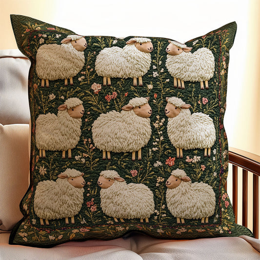 Adorable Lamb WX1802120CL Quilt Pillow Case