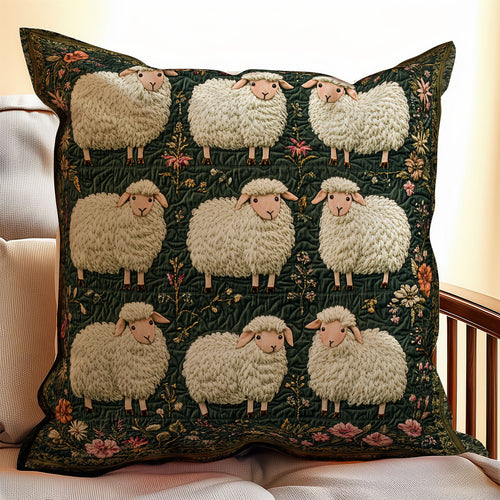 Adorable Lamb WX1802121CL Quilt Pillow Case