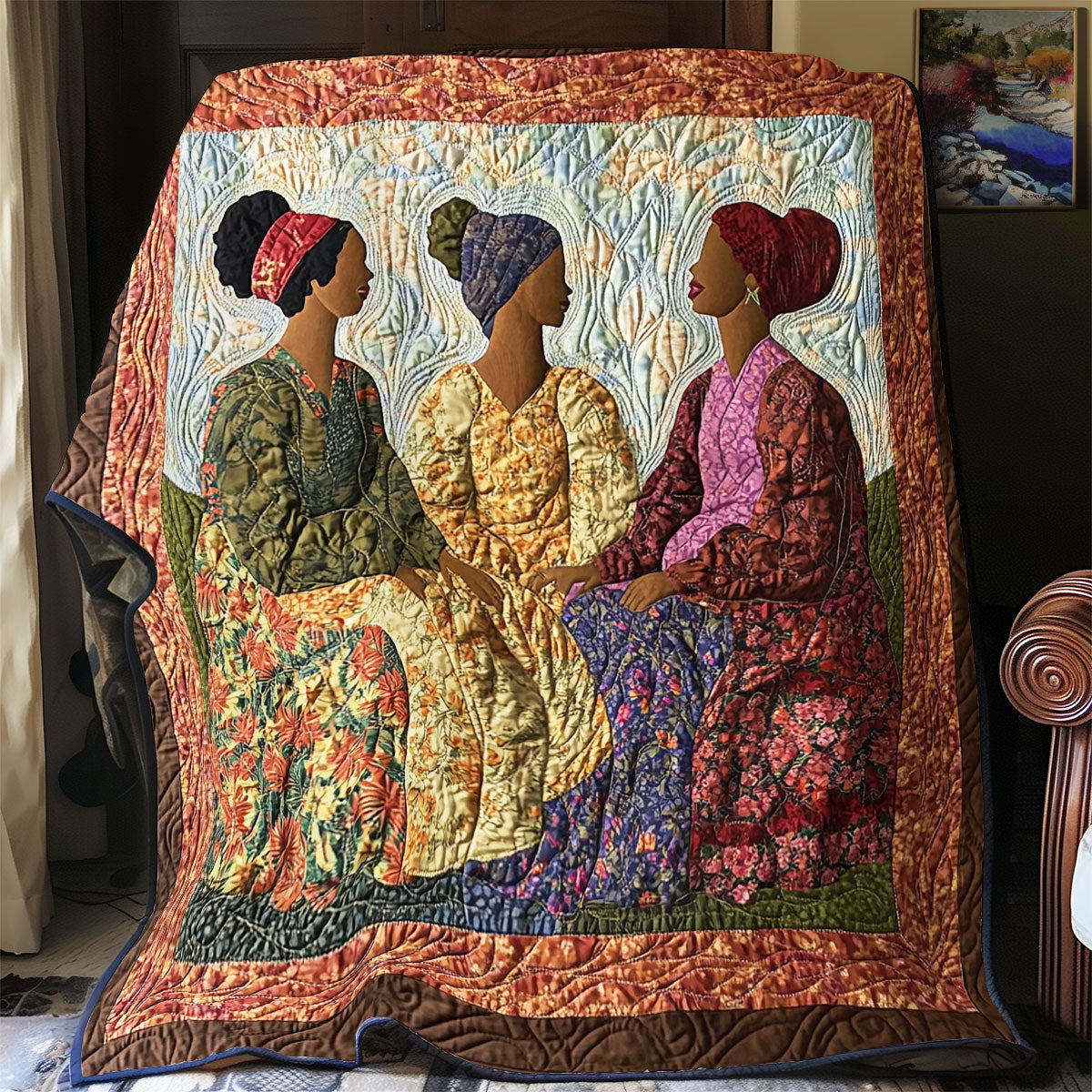 African Woman WX1702085CL Quilt