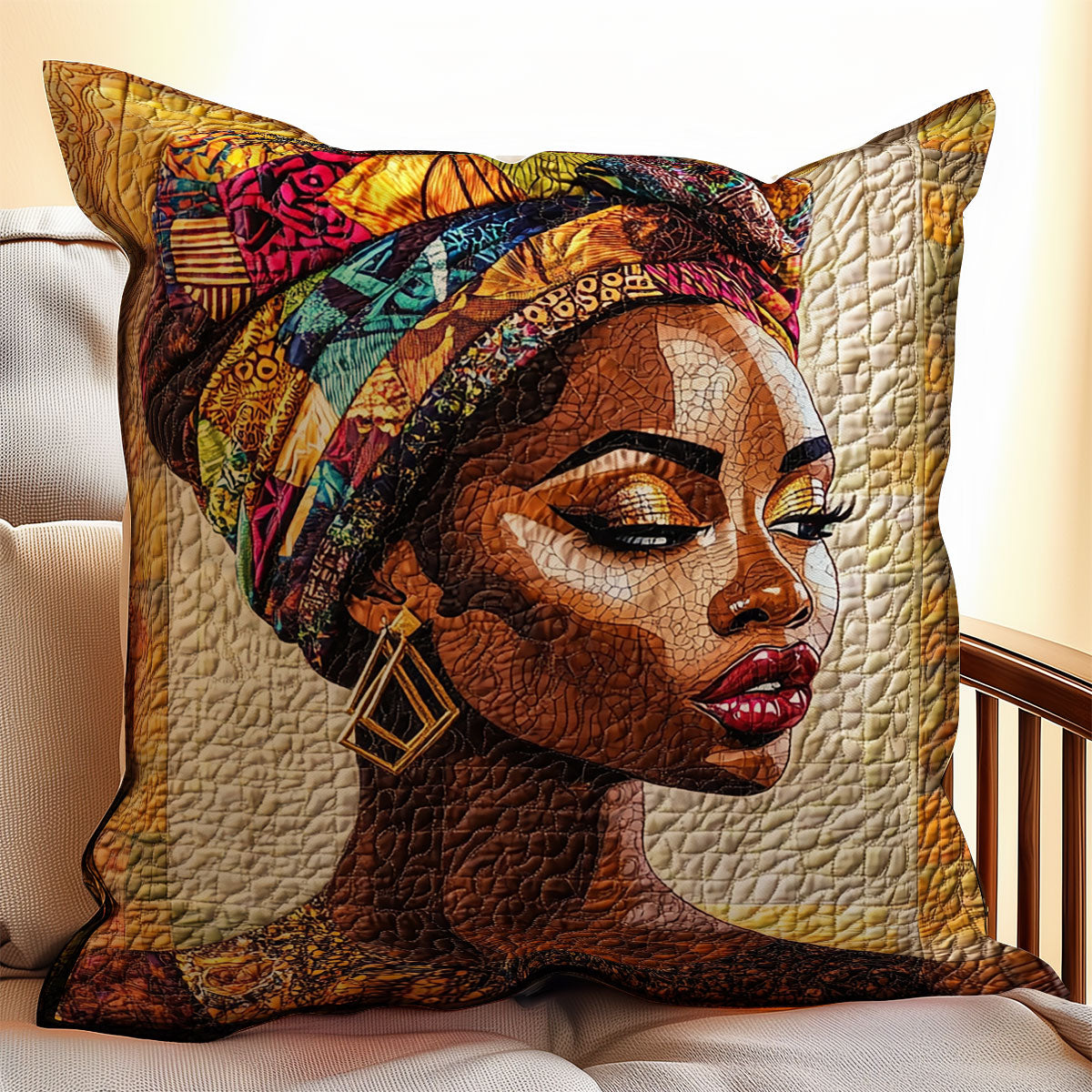 African Woman WX1802131CL Quilt Pillow Case