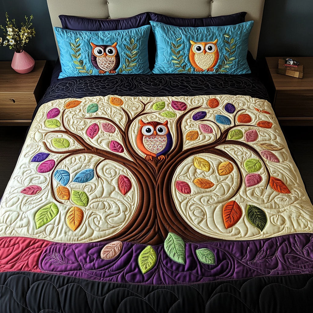 Autumn Owl WJ1003028CL Duvet Cover Set