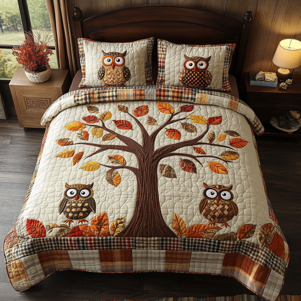 Autumn Owl WJ1103026CL Duvet Cover Set