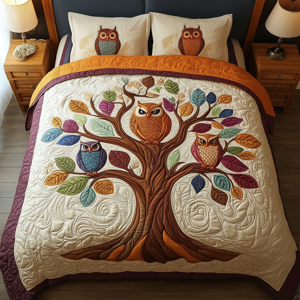 Autumn Owl WJ1203035CL Duvet Cover Set