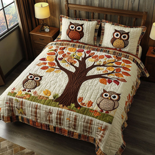 Autumn Owl WJ1203036CL Duvet Cover Set