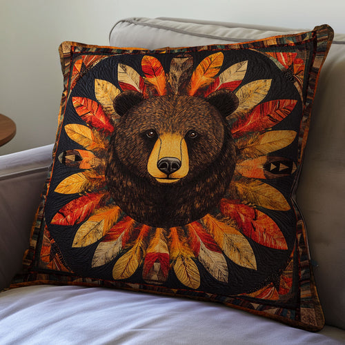 Bear Native American WX2101056CL Quilt Pillow Case