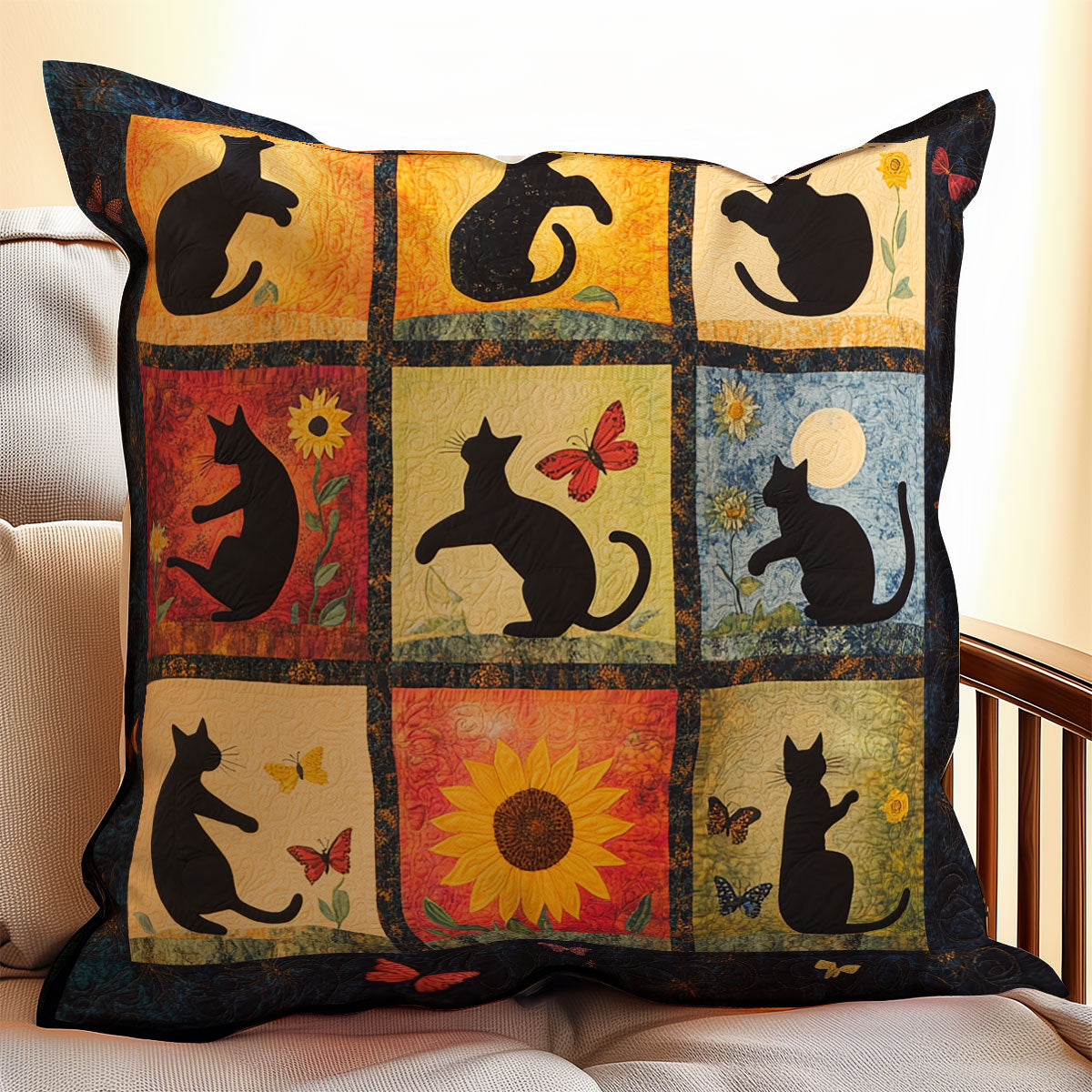 Black Cat WX1302212CL Quilt Pillow Case