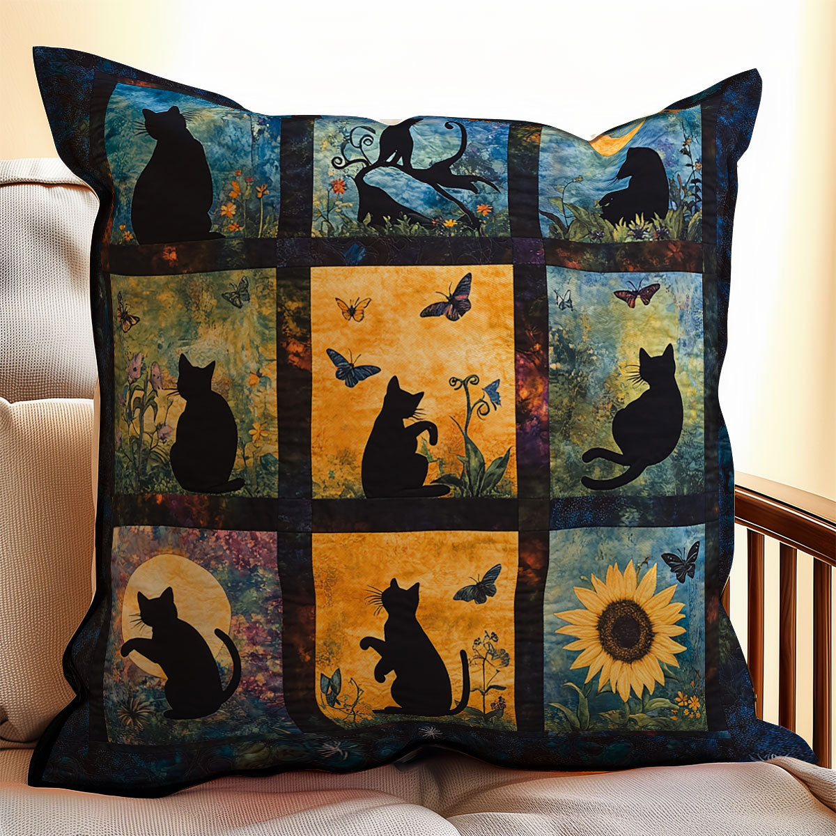 Black Cat WX1302213CL Quilt Pillow Case